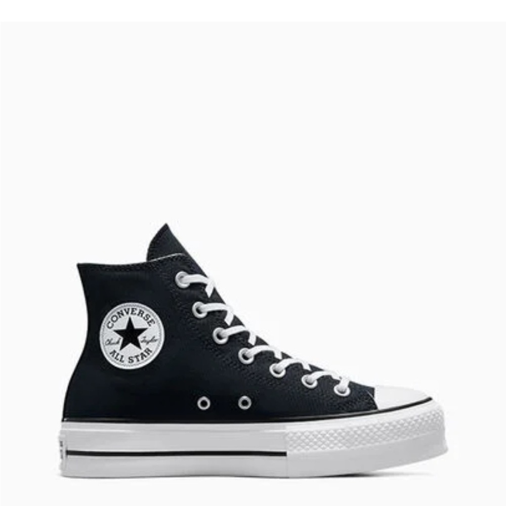Converse Women's Black and White High-Top Sneakers